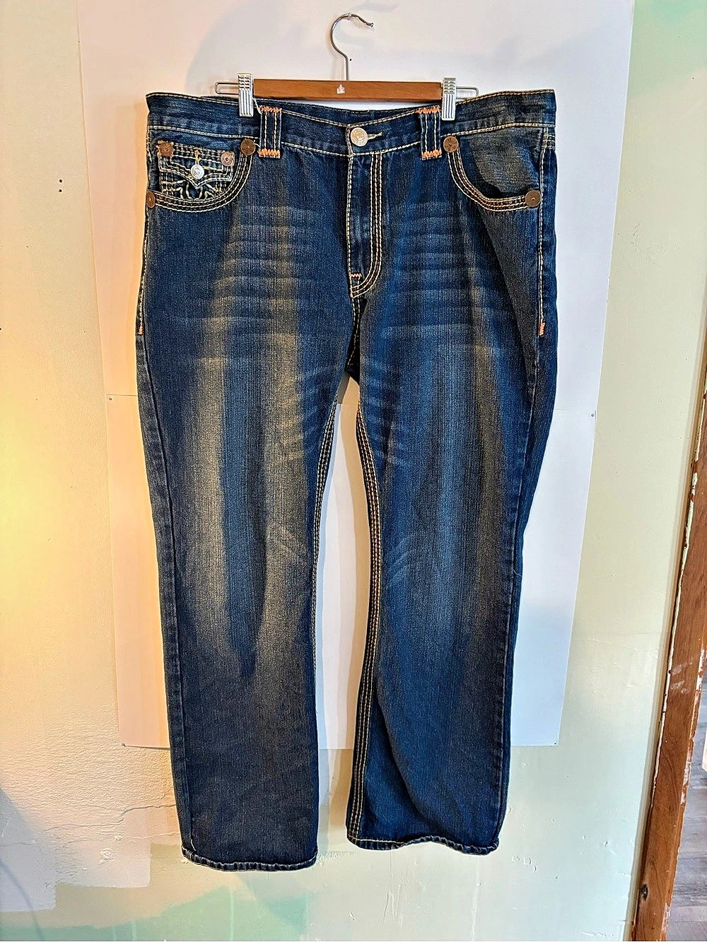 True Religion Bobby Super T Super T Jeans Blue Waist 40